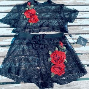 NWT Two piece set Rave Outfit